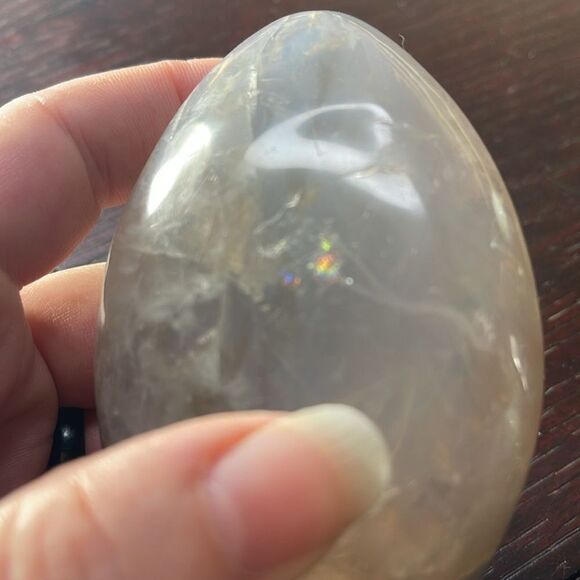 Smoky Quartz Agate Mountain with rainbow - Picture 2 of 4